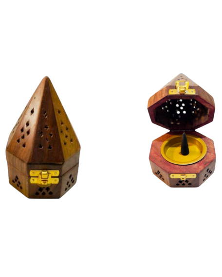 Large Dome-Shaped Cone Incense Holder - 1