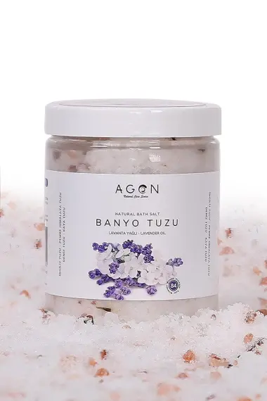 Lavanta Yağlı Doğal Banyo Tuzu 300 gr - İngiliz,Himalaya,Deniz ve Kaya Tuzu - 3