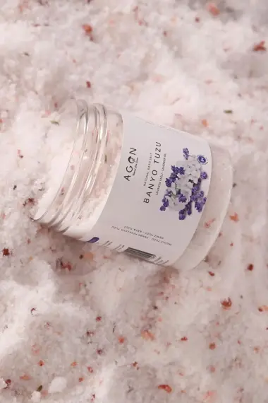 Lavanta Yağlı Doğal Banyo Tuzu 300 gr - İngiliz,Himalaya,Deniz ve Kaya Tuzu - 4