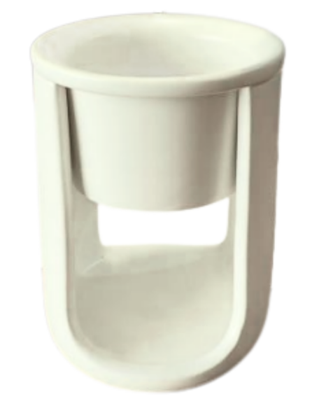 Long Bowl Incense Burner - White - 1