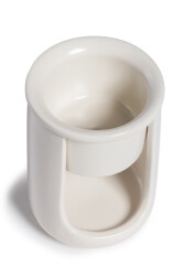 Long Bowl Incense Burner - White - 4