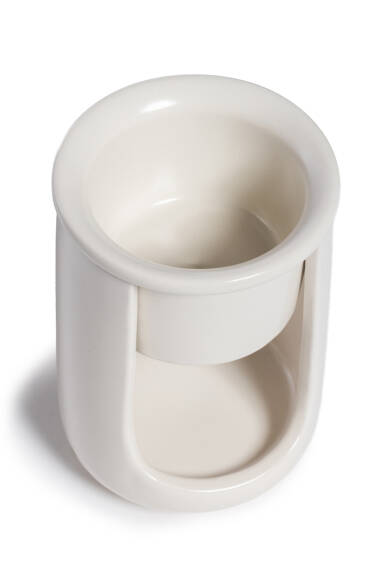 Long Bowl Incense Burner - White - 6