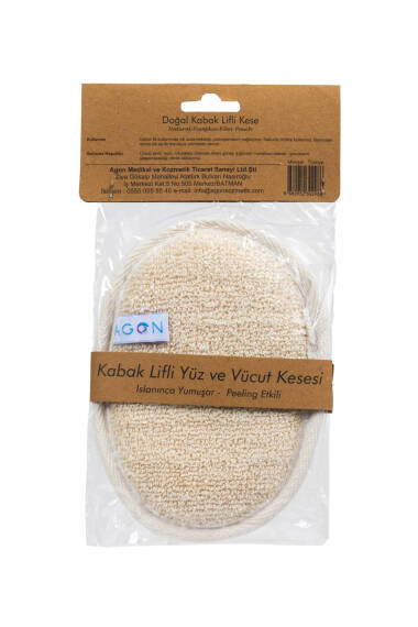Loofah Sponge from Pumpkin Fiber for Face and Body – Natural Skin Cleansing and Revitalizing - 2