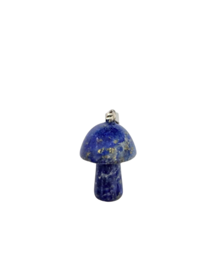 Mantar Model Lapis Lazuli Taşı Kolye Ucu - 1