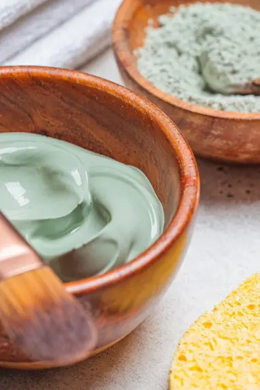 Masque Visage Naturel à l'Argile Verte 500 ml – Anti-Points Noirs et Boutons, Resserre les Pores - 5