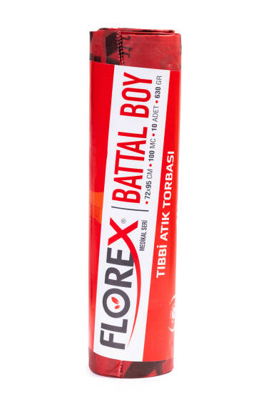 Medizinischer Müllbeutel 72x95 cm (10 Stück pro Rolle) – 630 g große Größe - 2