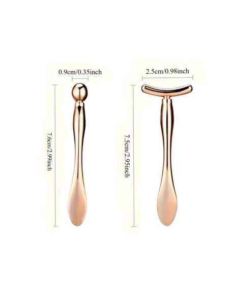 Metal Face Massage Tool (Set of 2) - 2