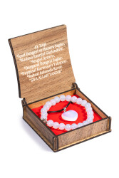 Mondstein Halskette und Armband Set mit Geschenkbox - 