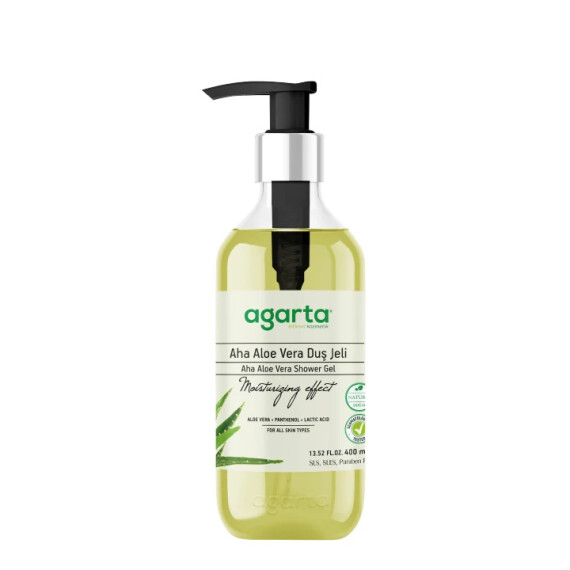 Natural AHA Aloe Vera Shower Gel 400 ml - Agarta