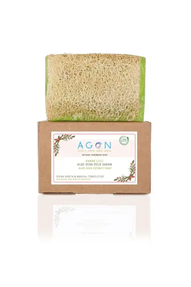 Natural Loofah Aloe Vera Soap – Exfoliation & Hydration in One! - 6