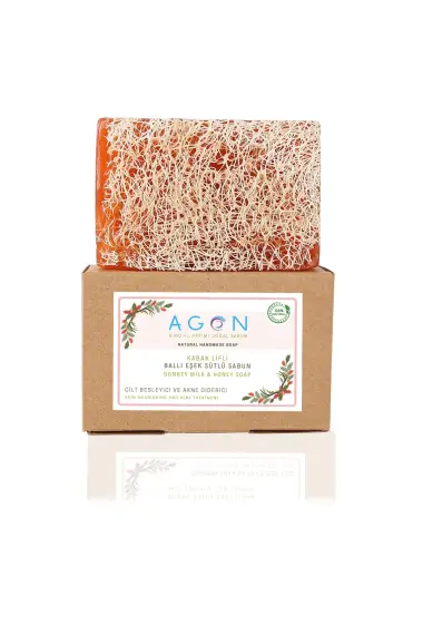 Natural Loofah Honey Donkey Milk Soap – Natural Care for Your Skin - 3
