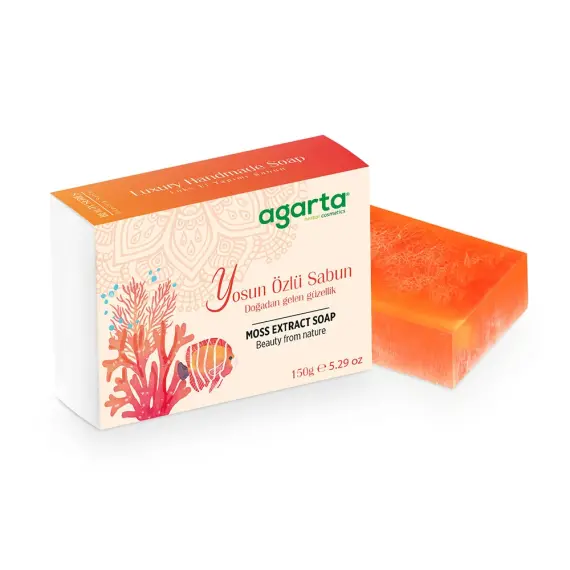 Natural Pumpkin Fiber Beauty Soap with Seaweed Extract 150 g - 1