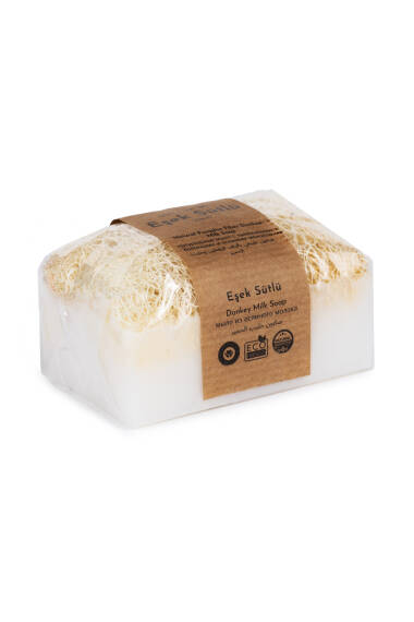 Naturseife mit Luffa und Eselfleischmilch (120g) – Pflegen Sie Ihre Haut auf natürliche Weise - 3
