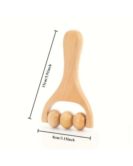 Outil de Massage en Bois à Boules - 2