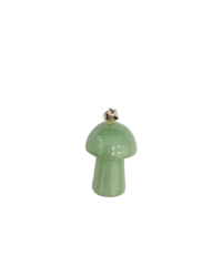 Pendentif en pierre d’aventurine modèle champignon : - 