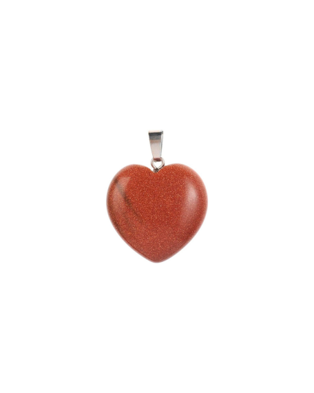 Pendentif en Pierre Étoile en Forme de Cœur - 1