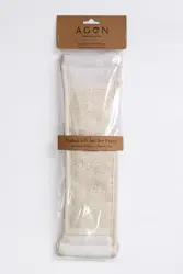 Éponge de bain et douche en fibre de courge avec corde pour le dos – Soin naturel et relaxation - 4
