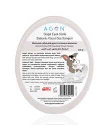 Éponge de Douche Savonneuse au Lait d’Ânesse – Nettoyage Profond & Hydratation Intense - 1