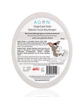 Éponge de Douche Savonneuse au Lait d’Ânesse – Nettoyage Profond & Hydratation Intense - 1