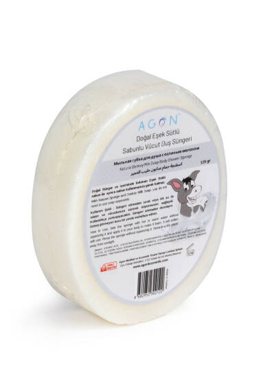 Éponge de Douche Savonneuse au Lait d’Ânesse – Nettoyage Profond & Hydratation Intense - 2