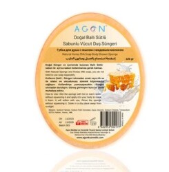 Éponge de Douche Savonneuse au Miel et au Lait – Nettoyage Profond et Soin Hydratant - 1