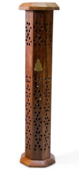 Porte-encens en bois Tour - 1