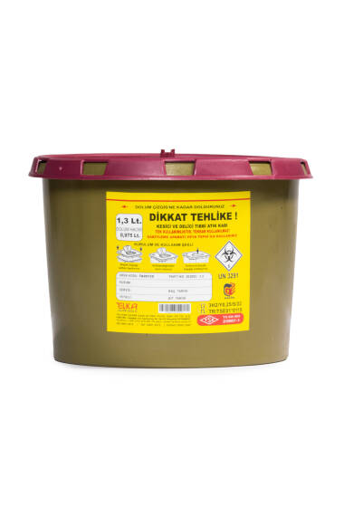 Poubelle de déchets médicaux 1,3 L (volume de remplissage 0,975 L) - 4
