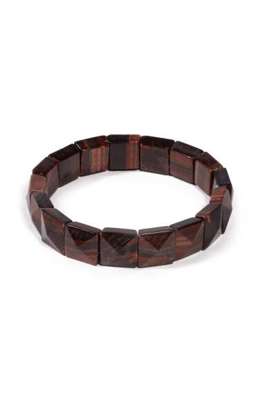 Red Tiger’s Eye Natural Stone Rolex Bracelet - 1