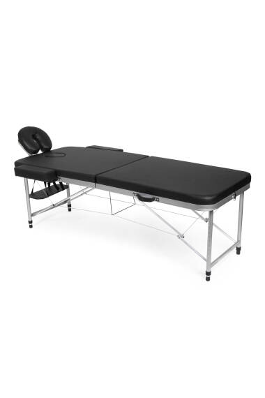 Relax Soft-Aluminium-Taschen-Luxus-Massageliege – Schwarz - 1
