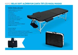 Relax Soft Aluminum Bag Type Luxury Massage Table - Black - 7