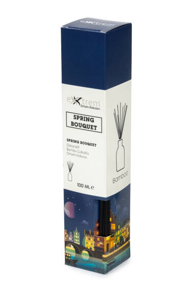 Room Fragrance with Decorative Bamboo Sticks - Spring Bouquet 100ml (Round) - 6