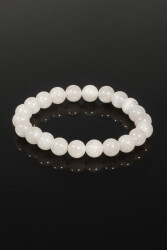 Rosenquarz Naturstein Armband - 3