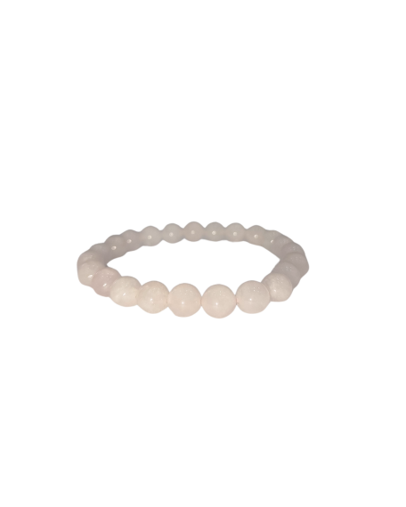 Rosenquarz Naturstein Armband - 1