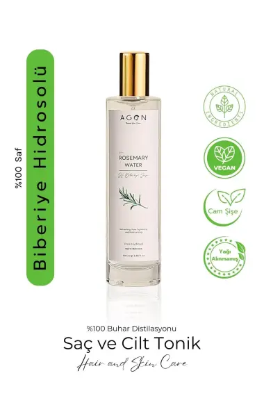 Saf Biberiye Suyu 100 ML Dökülme Karşıtı Güçlendirici Saç Toniği - 2