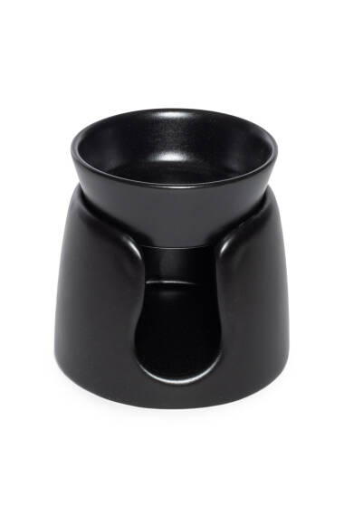 Short Bowl Incense Burner - Black - 4