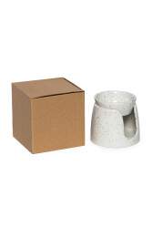 Short Bowl Incense Burner - White - 6