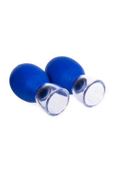 Silicone Facial Massage Cups Blue 2-Pack - 2