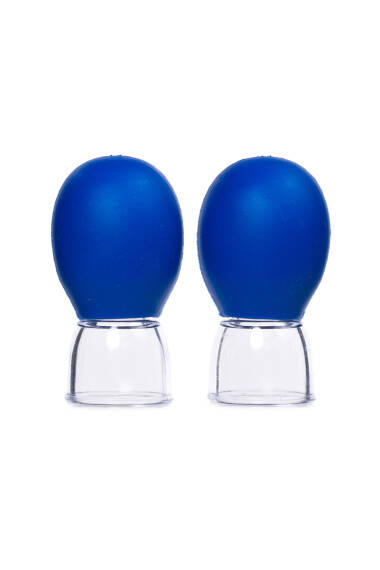 Silicone Facial Massage Cups Blue 2-Pack - 3