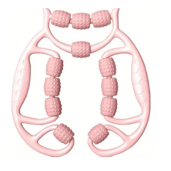 Silikon-Beinmassagegerät mit 12 Rollen - 