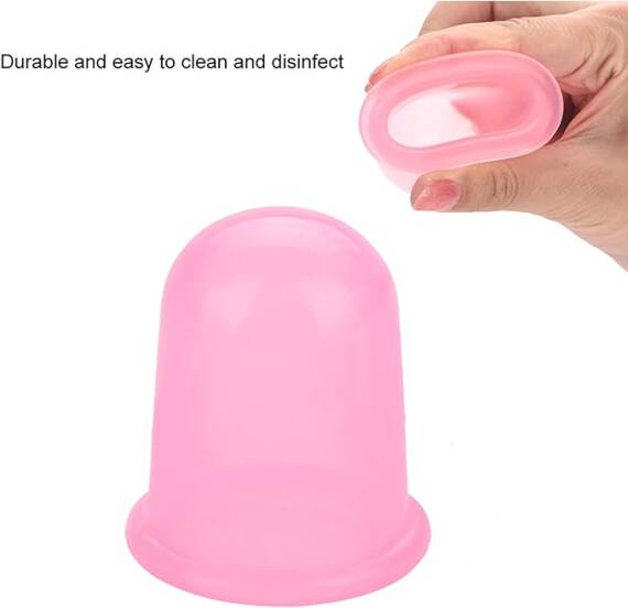 Silikon Masaj Kupası 5 Li Pembe - 6
