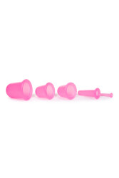 Silikon Masaj Kupası 5 Li Pembe - 3