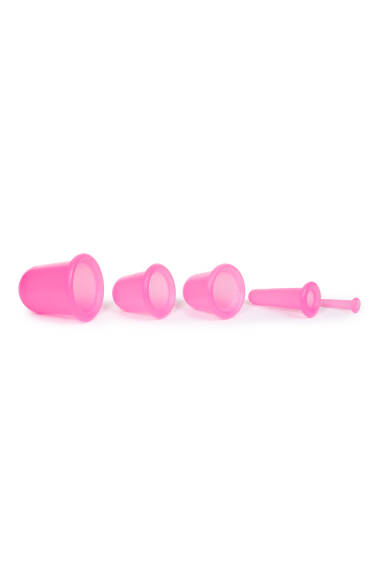 Silikon Masaj Kupası 5 Li Pembe - 3