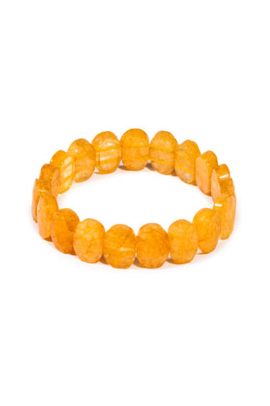 Sitrin Taşı Doğal Taş Rolex Bileklik (Oval) - 1