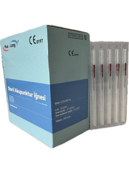 Sterile Acupuncture Needle (0.25x40 mm) (200 pcs) - 1