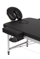 Table de massage de luxe en aluminium souple de type sac - Noir - 2