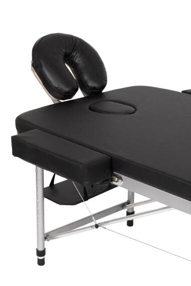 Table de massage de luxe en aluminium souple de type sac - Noir - 2