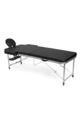 Table de massage de luxe en aluminium souple de type sac - Noir - Mirac