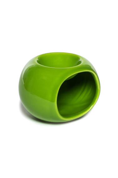 Яблочная подставка для благовоний - зелёная - 1