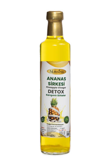 Vinaigre d’Ananas avec Mélange Détox (500 ml) - 1