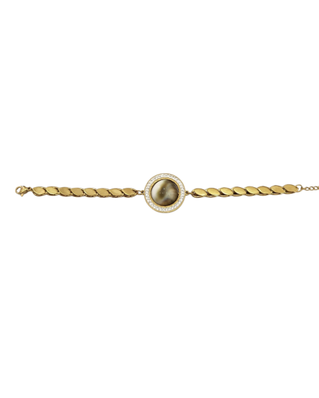 Yılancık Stein Edelstahl-Armband (6): - 1